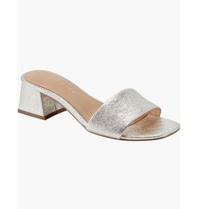 Marc Fisher LTD Olysa Slide Sandals Metallic Gold Women’s Size 8 Boho Minimalist